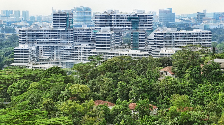 翠城新景在高空俯拍下坐拥一片葱郁